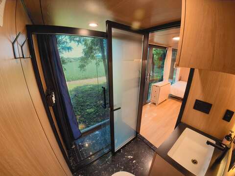 REFLECT cabin in rural Ontario landscape